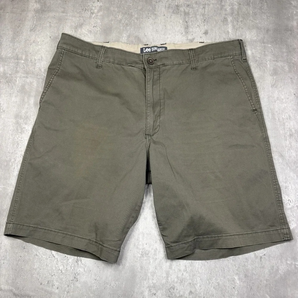 Lee Dungarees Cargo Shorts Men's 40 Khaki Brown Stretch Performance Utility